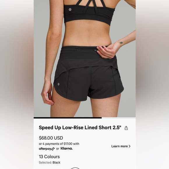 Lulu Lemon Speed Up Low-Rise Lined Short 2.5" !! Very lightly worn! - Picture 6 of 7